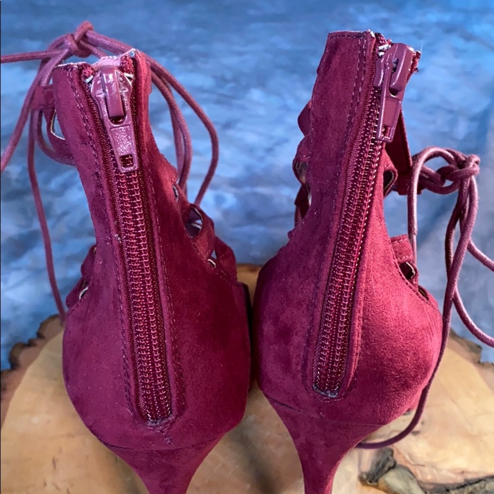 π₯³ Host Pick π₯³ - Charlotte Russe Stella Zip Back Heels Women size 8 - Picture 10 of 16